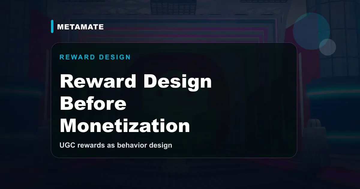 Reward design before monetization thumbnail for branded Roblox games