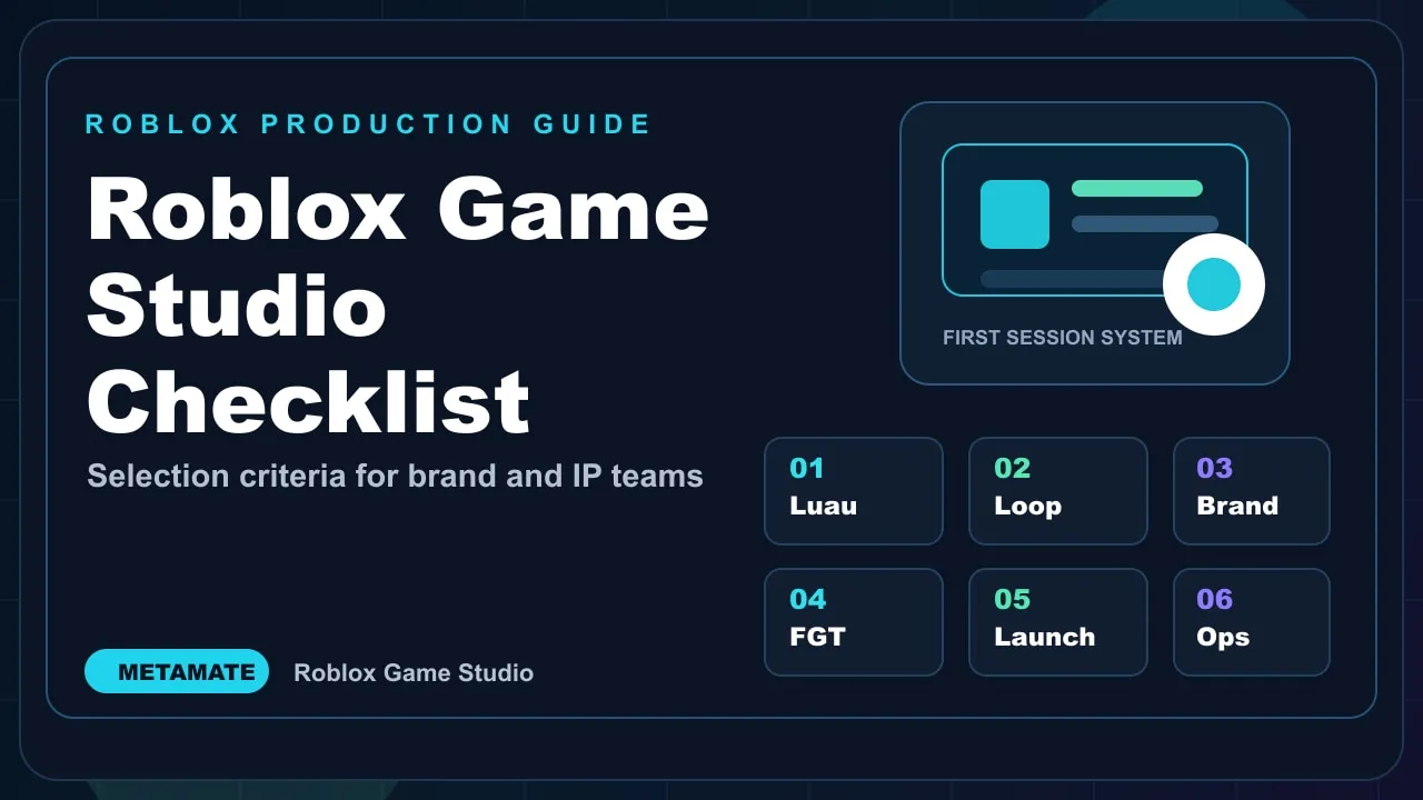 Roblox game studio selection checklist thumbnail