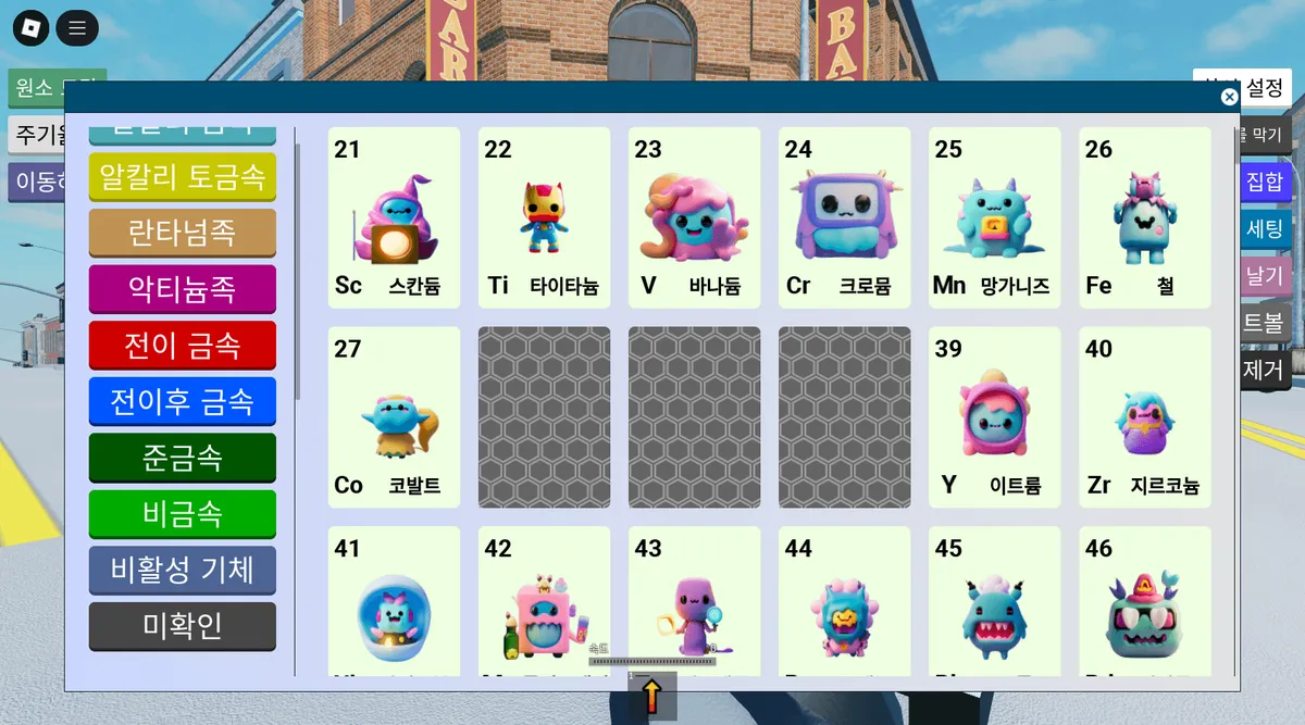 GGUGE Periodic Table Roblox Education Game Case Study